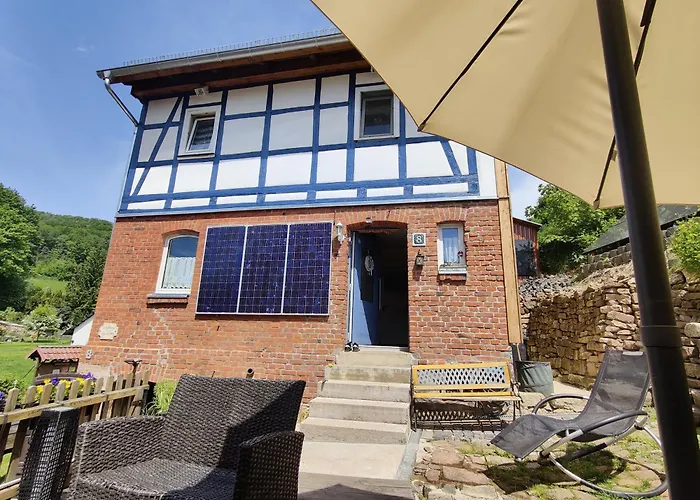 Gemuetliches Fachwerkhaus Hessen Thueringen 度假居 Herleshausen
